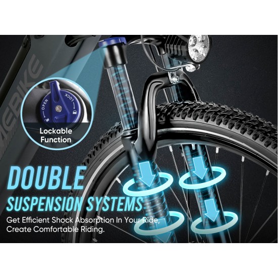 دوچرخه برقی آقایان Samebike RS-A01 Men با سیستم تعلیق دوگانه و چرخ ۲۷.۵ اینچی